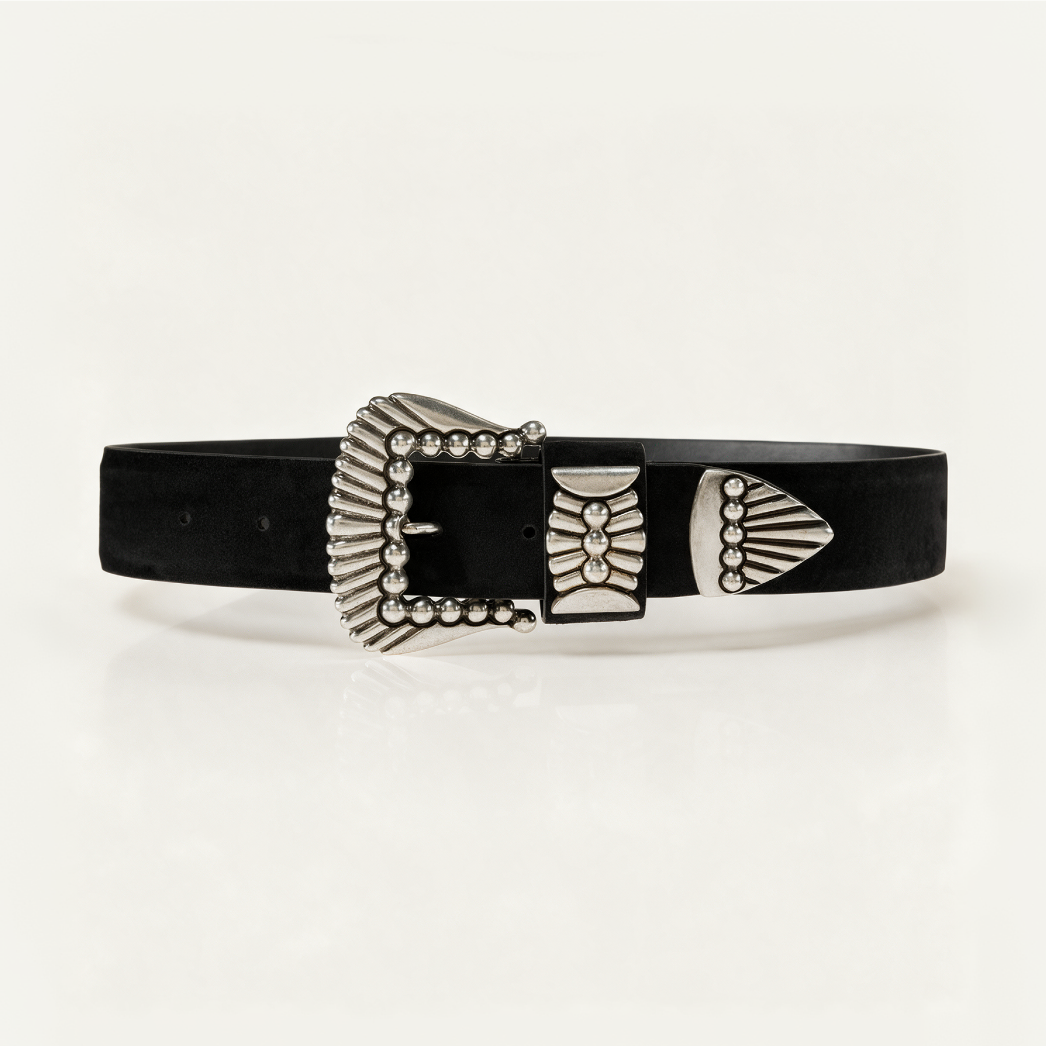 ALINDA Ox Silver Suede