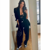 ALINDA Black Suede